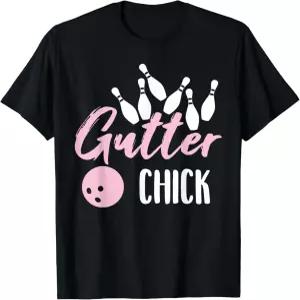 거터 칙 퍼니 볼링 걸 볼러 볼링화 티셔츠