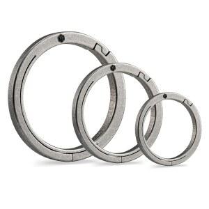 KEYUNITY 티타늄 사이드 푸시 자동차 스플릿 키용 미니멀리스트 릴리즈 1L 1M 1S 카라비너 키체인 KA26 키링