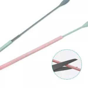 씻고 삶아쓰는 다회용 실리콘빨대 5개세트 세척솔 xzm2+2srb