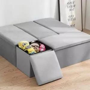 (옵션 4호 74x35x37)접이식 보조의자 간이스툴 공간박스