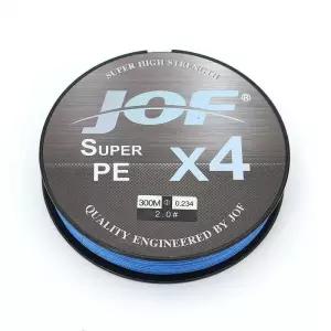 JOF 2호 300m 4합사라인 PE 블루 낚싯줄
