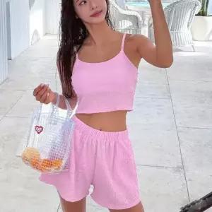 수피 여성용 사각 하이웨스트 비치웨어 바캉스 가슴 바캉스룩 작은 온천 수영복 단정한 JEN1