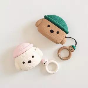 몽몽에어팟케이스 귀여운 캐릭터 1/2세대 프로 실리콘 ent9+7RYH
