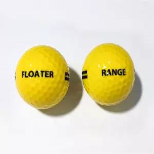 너핀퍼 옐로우 플로팅 골프공 - 호수 수영장 뒷마당 보트용 비싱크 연습용 공 방수 서린 커버 재사용