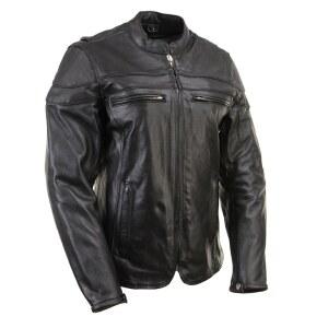 MILWAUKEE LEATHER LKL27008 여성용 가죽 보호 재킷 블랙 프리미엄 아머 CE 라이더 XL 오토바이