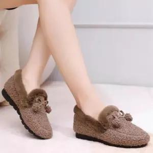 겨울모카신 여성 털 모카신 겨울 신발 운동화