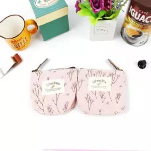 나무무늬 화장품 수납 1P 동전 소형