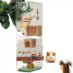 햄스터 케 빈 토끼 빈케4x3x60cm 하늘 아크릴 다람쥐 슈가글 투명