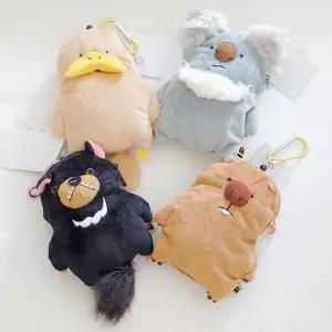 동물에어팟케이스 카드지갑 동전 키링 인형 파우치 XAc7+8ZKd