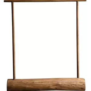 행거 통원목 옷걸이 고재 디피