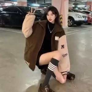 [다잇템] 여성 플리스 퍼 일상용 재킷