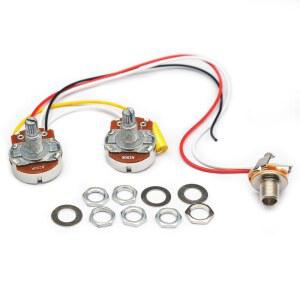 SAPHUE PB 베이스 배선 하네스 프리와이어 키트 정밀 기타 빅 250K 팟용 1 볼륨 톤