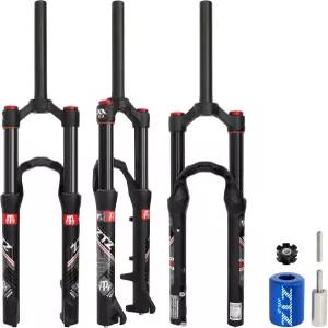 오버허브 20/24인치 자전거 서스펜션 에어포크-120/140mm 여행 100mm 허브 간격 1-1/8인치 스트레이트 튜브