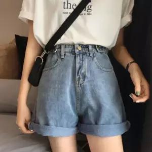 롤업 여성 데님 팬츠 핫팬츠 여성 청 반바지 와이드 쇼츠