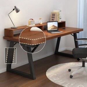 공부 책상 1000 1200 접이식 책장책상세트 호두나무 미니책상 원목 스테인레스