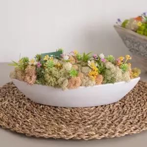 스칸디아모스 공기정화식물 센터피스 물망초 수반 set 26cm 인테리어 천연