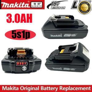 100%  마키타 18V 배터리 18650 충전식 리튬 이온 교체 가능한 BL1830 BL1860B(18V 3A 포함)