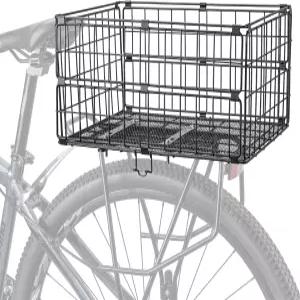 자전거 바구니 후면 - 접이식 크루저 전기 및 배달 자전거의 랙용 금속 와이어 화물 랙