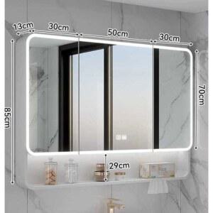 욕실 거울 라이트 캐비닛 선반장 색상 일반용 알루미늄 티슈 옐로우 김서 이중 백라이트