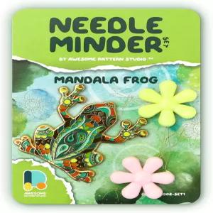 멋진 패턴 스튜디오 니들 마인더 세트 - 만다라 개구리 마그네틱 + 스레드 2개. 크로스 스티치 자수 및