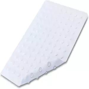 SlipX 솔루션 화이트 고무 목욕 안전 매트는 욕조와 샤워기에서 필수적인 커버력과 신뢰할 수 있는 미끄럼