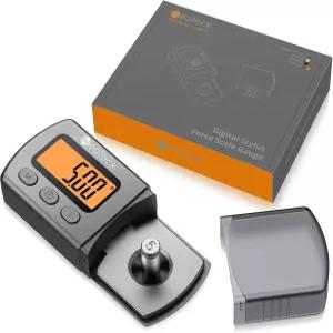 Neoteck 디지털 턴테이블 스타일러스 무게 측정기 0.01g/5.00g 오렌지색 LCD 백라이트 톤암 포노