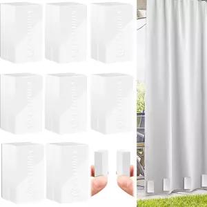 야외 커튼 마그네틱 무게 하단 플라스틱 랩 헤비 듀티 드레이퍼 방수 강풍 파티오 가제보 깃발 자석