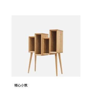 레코드판 원목 선반 CD LP 장식장 수납함 원목45x35x75CM 빈티지 우드