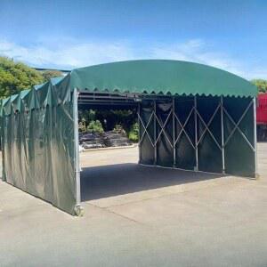 자바라 천막 포장마차 접이식 상단천 6M 실버코팅 블랙독 주차장 포차 녹색천 텐트