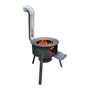 스텐연통 가마솥 장작 곤로 쓰레기소각로 소형소각로 35cm 패키지 화목난로 주물 주택