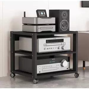이동식 오디오 장식장 프린트 앰프 턴테이블 캐비닛