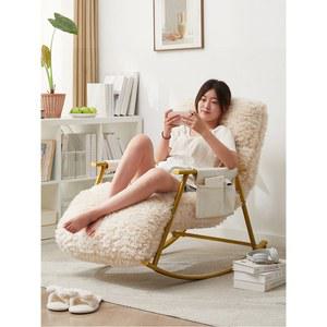 1인리클라이너쇼파 안락의자 흔들 의자 수유 쿠션 지원 원목 락킹체어 패브릭