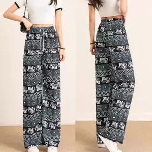 [NS홈쇼핑]쿨 에스닉 여름 바지 찰랑찰랑 냉감 셔링 고무줄 팬츠 실용적인 선택..