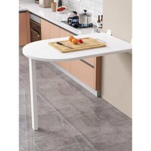 벽걸이 테이블 접이식 반원 인테리어 간이 베란다 나무 반원테이블 4인용식탁 의자X