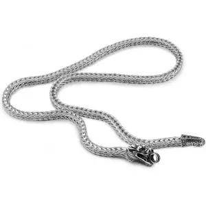 11396629 남자 목걸이 심플 가벼운 패션 남성 925 스털링 실버 드래곤 빈티지 5MM 20 22 24 26 프랑코 링크