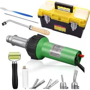 무선히팅건 열풍기 1600W 접기 공기 토치 접 총접기 권총 PE PVC 수리 키트 노즐 롤러