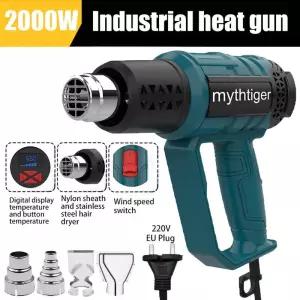 무선히팅건 열풍기 2000W 히트 건 가변 온도 공기 총 차량용 필름 베이킹 열 수축 튜브 산업용 전력