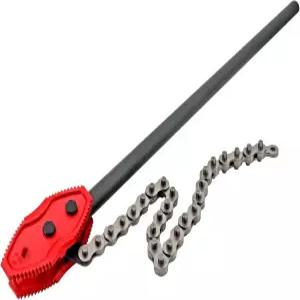 캐리톤 36인치 체인 파이프 렌치 344인치 집게 28인치 길이 및 제동 유전 운영 유지보수를 고강도 직경