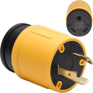 STARLLO 30 암페어 3P RV 발전기 트위스트 여성 L530P 잠금 연결합니다노란색 어댑터 남성 콘센트에