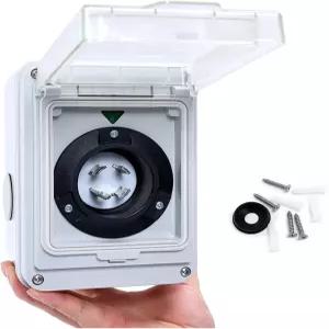 30암페어 흡입구 발전기 플러그 박스 프리드릴링 L1430P 녹색 NEMA 연결을 4프롱 방수 위한 남성 잠금 입구
