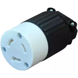 발전기용 HUARLPLUG NEMA L720R 잠금 플러그 20암페어 산업용 듀티 277볼트 남성 2극 헤비 3와이어 커넥터