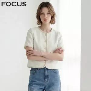 [포커스] 배색 포인트 트위드 자켓_VF6M1JK1111