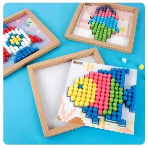 소형 플레이콘 사진 틀 제작 5인용 크래프트 아트 포토 프레임 색칠 만들기 키트 모델링