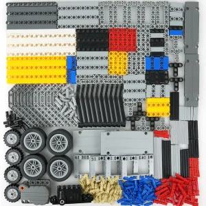 말레코 기술 부품 액세서리 세트 540개 이상의 EV3 대체 건물 벽돌 키트-풀백 모터 빔 트암 휠 액슬 핀