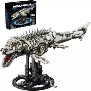 Myth Qholve Mechanical 모사사우루스 빌딩 블록 세트 1413개의 해양 공룡 3D 퍼즐 디스플레이 모델