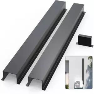 플라모로우 메탈 라인 세트 커버 키트 미니 4 중앙 히트 에어컨용 인치 장식용 및 펌프 6 블랙 에어컨 AC