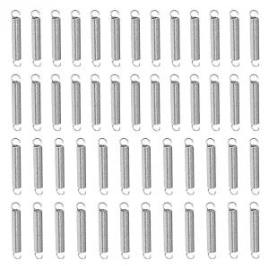 50PCS 익스텐션 스프링 후크 끝이 소형 스틸 다양한 있고 신뢰할 스테인리스 있는 112 내구성 14 용도에 수
