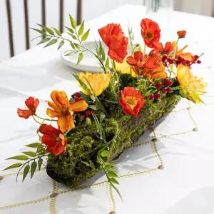 국화 조화 센터피스 가을 대형 수반 set 50cm 인테리어 꽃 테이블 행사 장식 소품