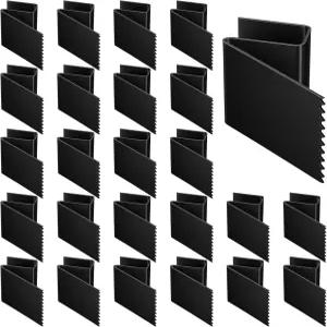 허리케인 창문 클립 24팩 12인치 두꺼운 재사용 보호 및 셔터 가능 합판벽돌나무 셔터용 하드웨어블랙 적합