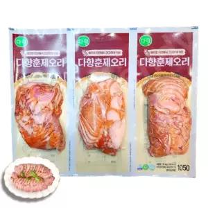 다향 훈제오리 슬라이스 350g X 3입 트레이더스 팜덕